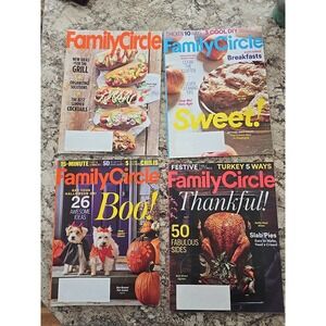 4‎ Family Circle Magazines August- November 2016